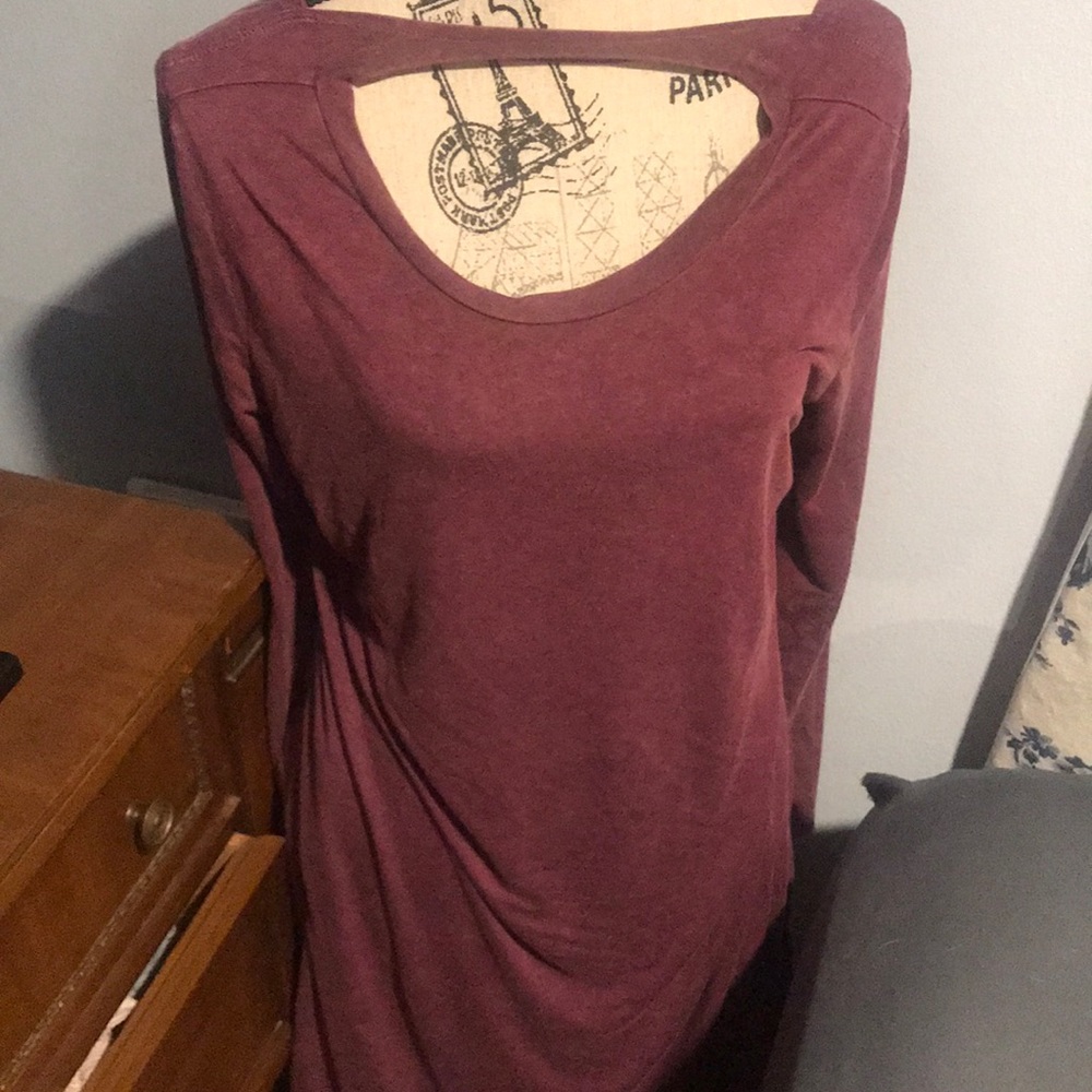 Maroon Dress Long Sleeve